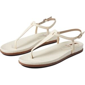 Sam Edelman Naomi Leather Sandals Ivory Ankle Strap Women’s Size 8.5 LIKE NEW